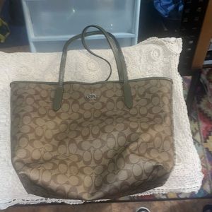 Authentic Coach Tote Signature Pattern